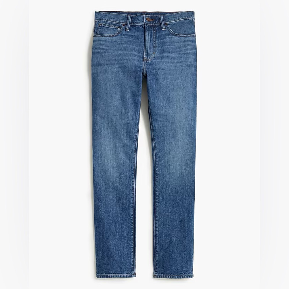 J.Crew men’s 34x32 straight fit flex jeans in blue spruce